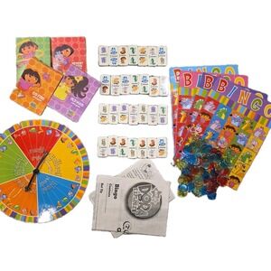 Dora The Explorer Card Games Bingo Go Fish Memory Crazy Eights Old Maid Dominoes